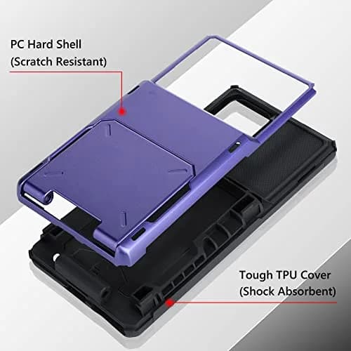 Marphe Wallet Case for Samsung Galaxy S22 Ultra with 4 Card Credit Holder | Double-Layer Shockproof & Card Slot thumbnail 4