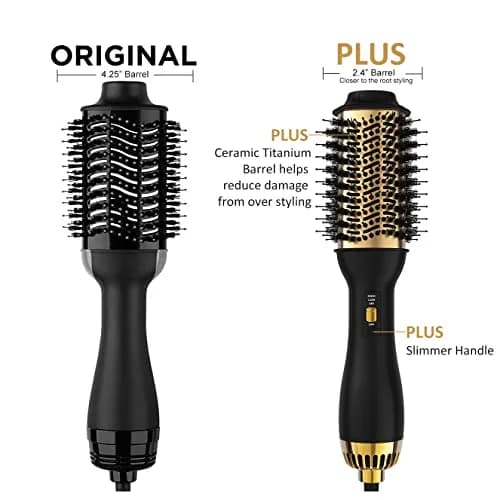 LANDOT 60mm Oval Hot Air Brush Styler | Salon Blowout Volumizer for All Hair Types thumbnail 8