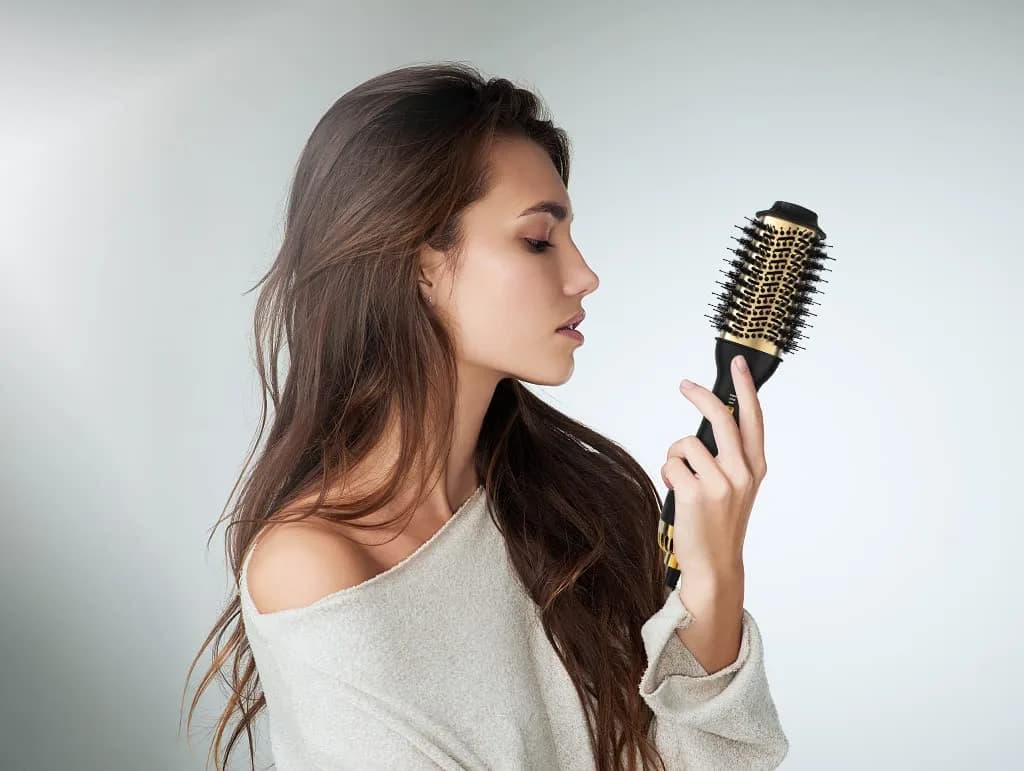 LANDOT 60mm Oval Hot Air Brush Styler | Salon Blowout Volumizer for All Hair Types - view 9