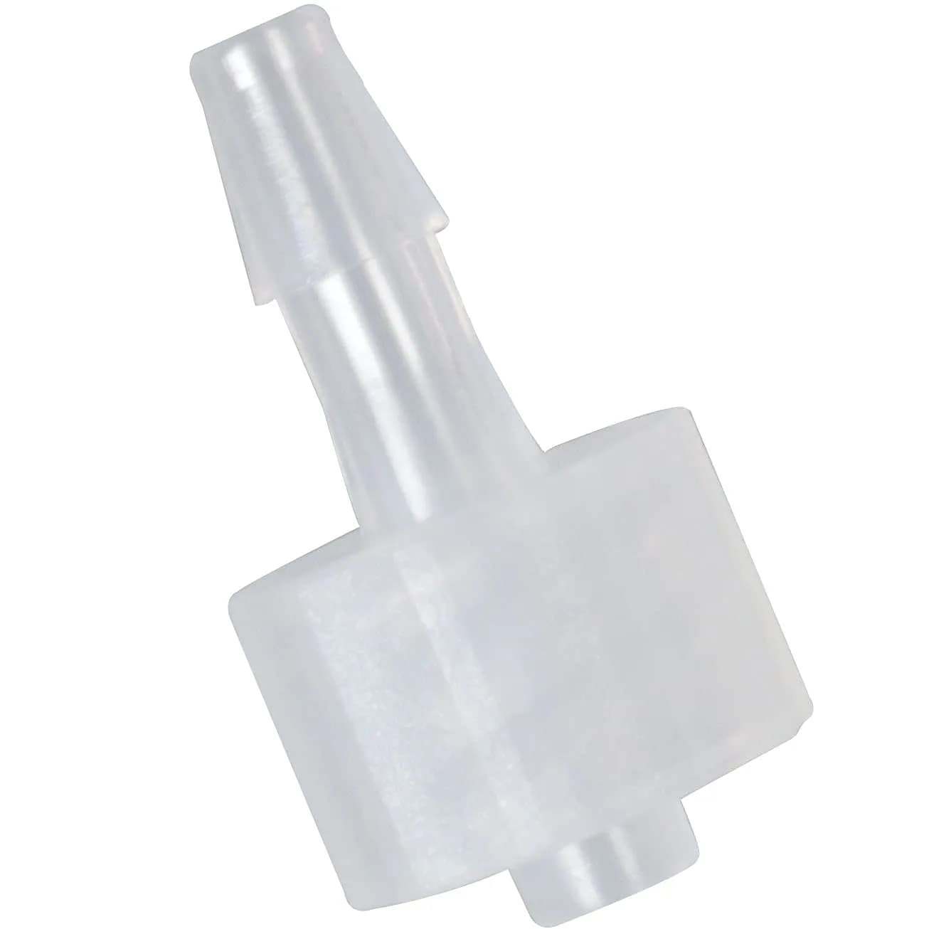 MEETOOT 10pcs Luer-to-Barb Adapter Male Luer with Lock Ring 1/8" Hose Barb Screw for Laboratory & Food Machinery