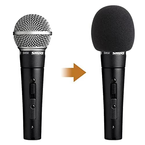 WIBOND 6 Pack Foam Mic Cover, Pop Filter Windscreen for Shure SM58, Multicolored | Reduces Wind Noise & Plosives thumbnail 6