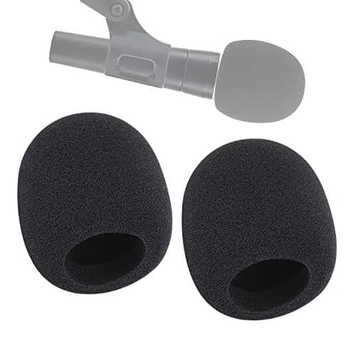 WIBOND Foam Mic Cover for Shure SM58, 2-Pack Black | Reduces Wind Noise & Plosives thumbnail 1