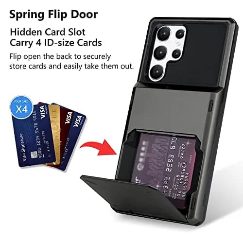 Marphe Wallet Case for Samsung Galaxy S22 Ultra | Card Slot & Heavy Duty Protection thumbnail 5