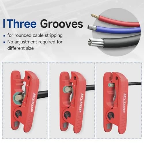 iCRIMP Round Cable Stripper for AWG 12 to 4/0 | Precise Cable Removal Tool thumbnail 2