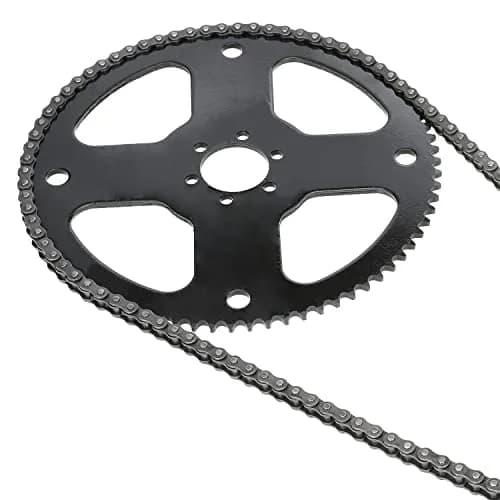 YOXUFA 75 Tooth Sprocket with 35 Drive Chain 140 Links | Suitable for Mini Bikes & Go Karts thumbnail 9