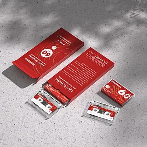 DIGITNOW Blank Cassette Tapes Audio - Low Noise 60 Min for Lectures & Recording (3 Pack) | Analog Tape for Music & Voice thumbnail 7