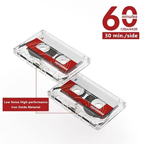 DIGITNOW Blank Cassette Tapes Audio - Low Noise 60 Min for Lectures & Recording (3 Pack) | Analog Tape for Music & Voice thumbnail 3