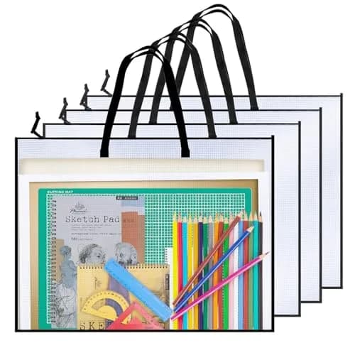 Opret Art Portfolio Bags 19x25 Inch Waterproof Vinyl with Handle and Zipper | Spacious & Durable for Artists thumbnail 1