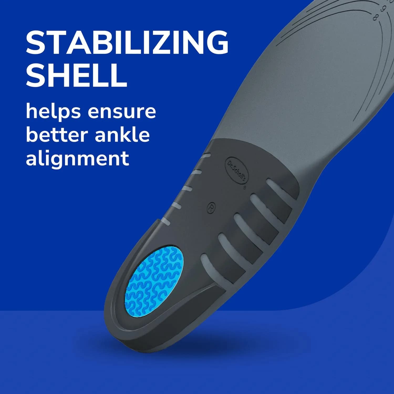Dr. Scholl's Stability Support Insoles for Men, Size 8-14 (Gray) | FDA Approved Arch Support - view 5