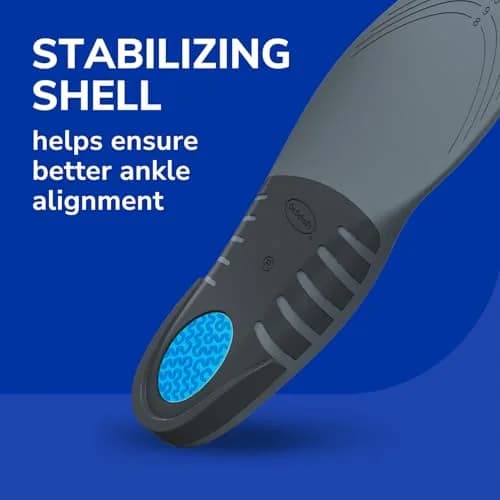 Dr. Scholl's Stability Support Insoles for Men, Size 8-14 (Gray) | FDA Approved Arch Support thumbnail 5