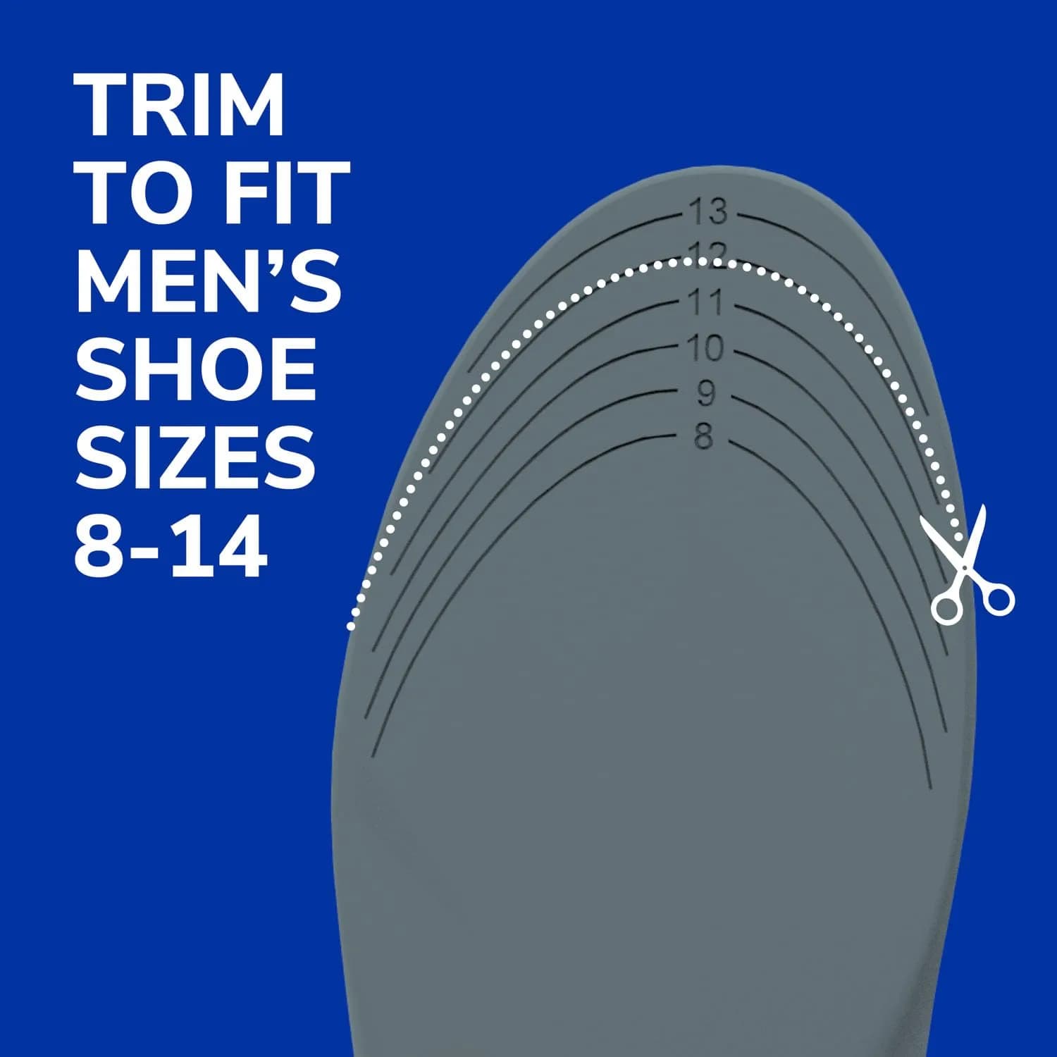 Dr. Scholl's Stability Support Insoles for Men, Size 8-14 (Gray) | FDA Approved Arch Support - view 6