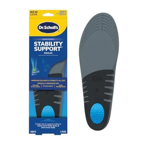 Dr. Scholl's Stability Support Insoles for Men, Size 8-14 (Gray) | FDA Approved Arch Support thumbnail 1