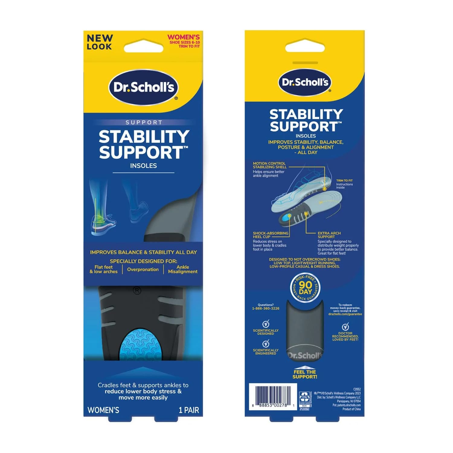 Dr. Scholl's Stability Support Insoles for Women, Size 6-10 (170g / 5.9oz) | FDA Approved Arch Support - view 9