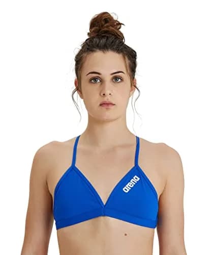 ARENA Women’s Team Solid Swim Top Tie Back | Chlorine-Resistant, UPF 50+ | US Size 32 thumbnail 1