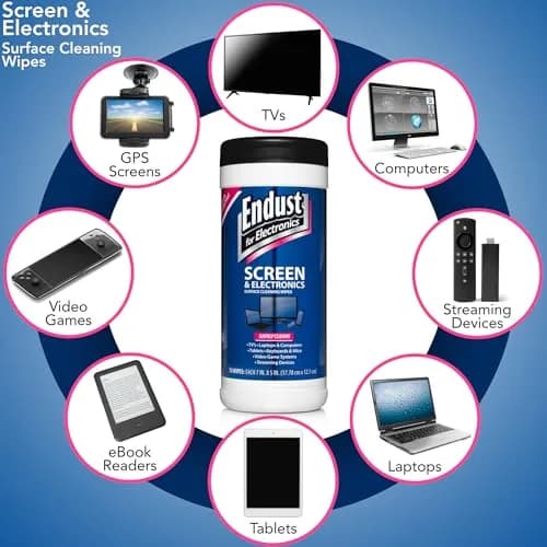 Norazza Surface Cleaning Wipes 140 Count | Alcohol & Ammonia Free Screen & Electronics Cleaner thumbnail 4