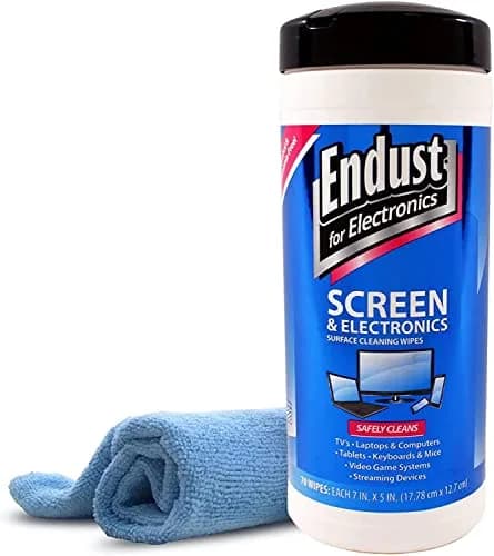 Norazza Endust For Electronics Screen & Surface Cleaning Wipes, 70 Wipes & Microfiber Towel | Alcohol & Ammonia Free thumbnail 1
