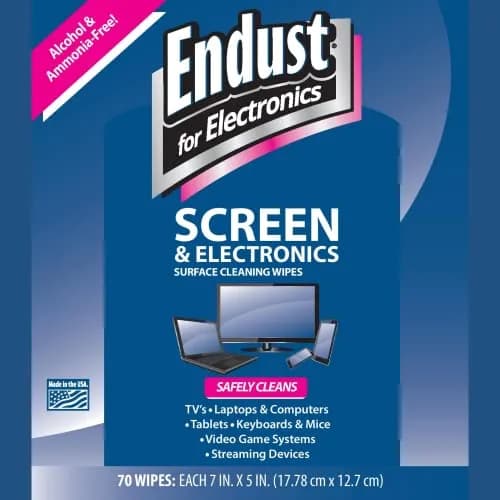 Norazza Endust For Electronics Screen & Surface Cleaning Wipes, 70 Wipes & Microfiber Towel | Alcohol & Ammonia Free thumbnail 3