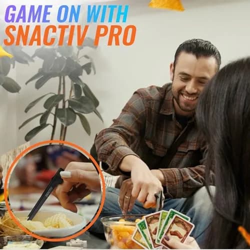 SNACTIV PRO Finger Chopsticks for Gamers - Black, 1 Unit | Mess-Free Snacking Solution thumbnail 7