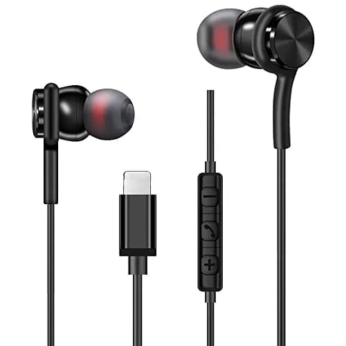 BCRKLO Wired Earphones in Ear Headphones Earbuds for iPhone 13 12/12 Mini 11 Pro/11 Pro Max Stereo Noise-Isolating, Silicone Comfort, 32Ω Impedance thumbnail 1