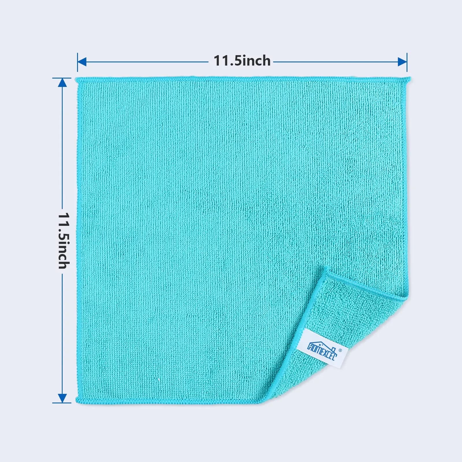 HOMEXCEL Microfiber Cleaning Cloths 24 Pack, 29.2cm x 29.2cm (11.5x11.5in) | Streak-Free Shine for Home & Car - view 2