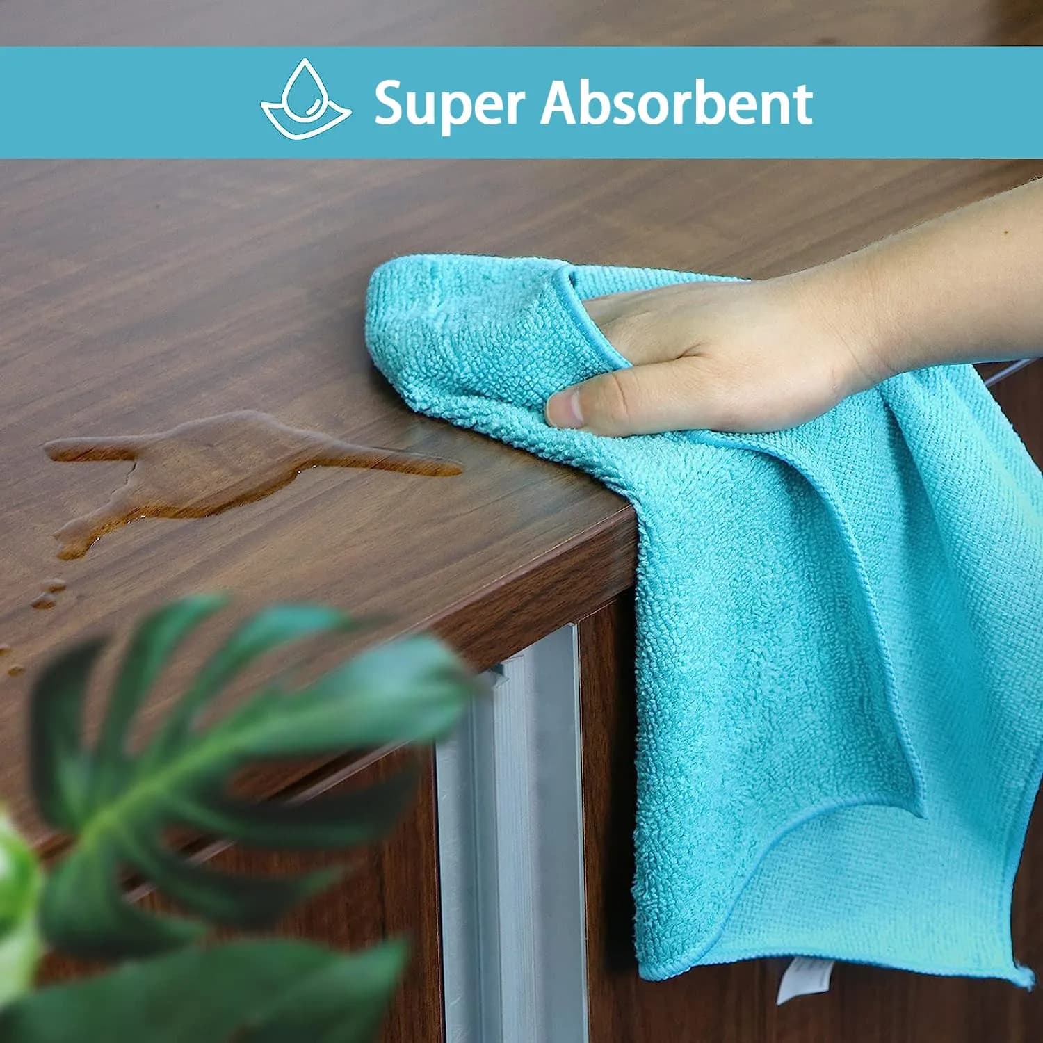 HOMEXCEL Microfiber Cleaning Cloths 24 Pack, 29.2cm x 29.2cm (11.5x11.5in) | Streak-Free Shine for Home & Car - view 4