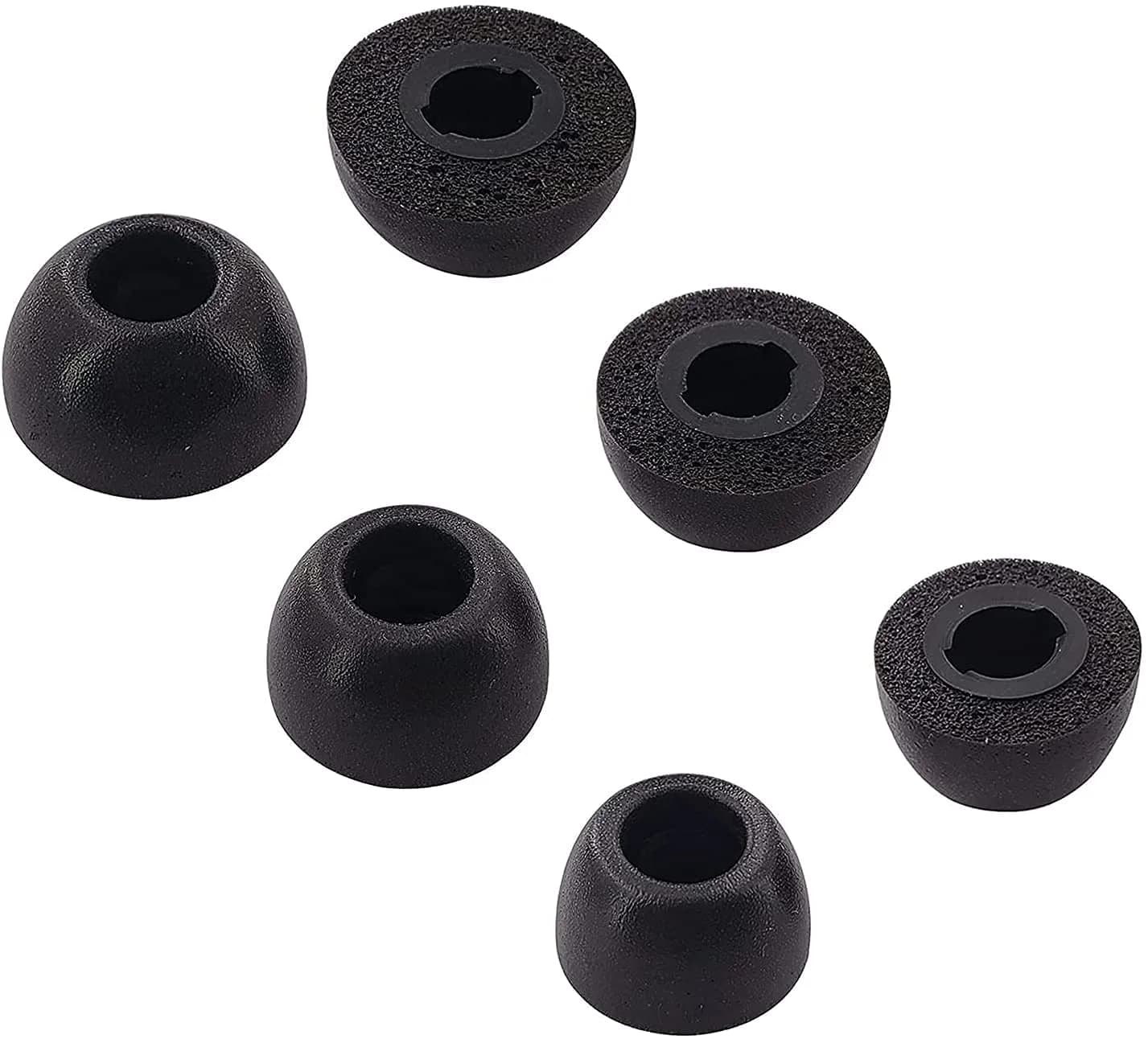 ALXCD Black Foam Eartips for Sony WF-1000XM4 Earbuds - S/M/L Sizes Included - main product image