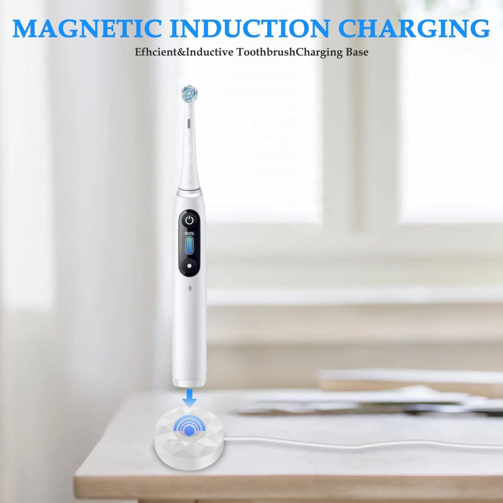 MULTIM Magnetic Charging Base for Oral-B iO Series 7 8 9 Electric Toothbrush, 2.5W | IPX7 Waterproof - view 4