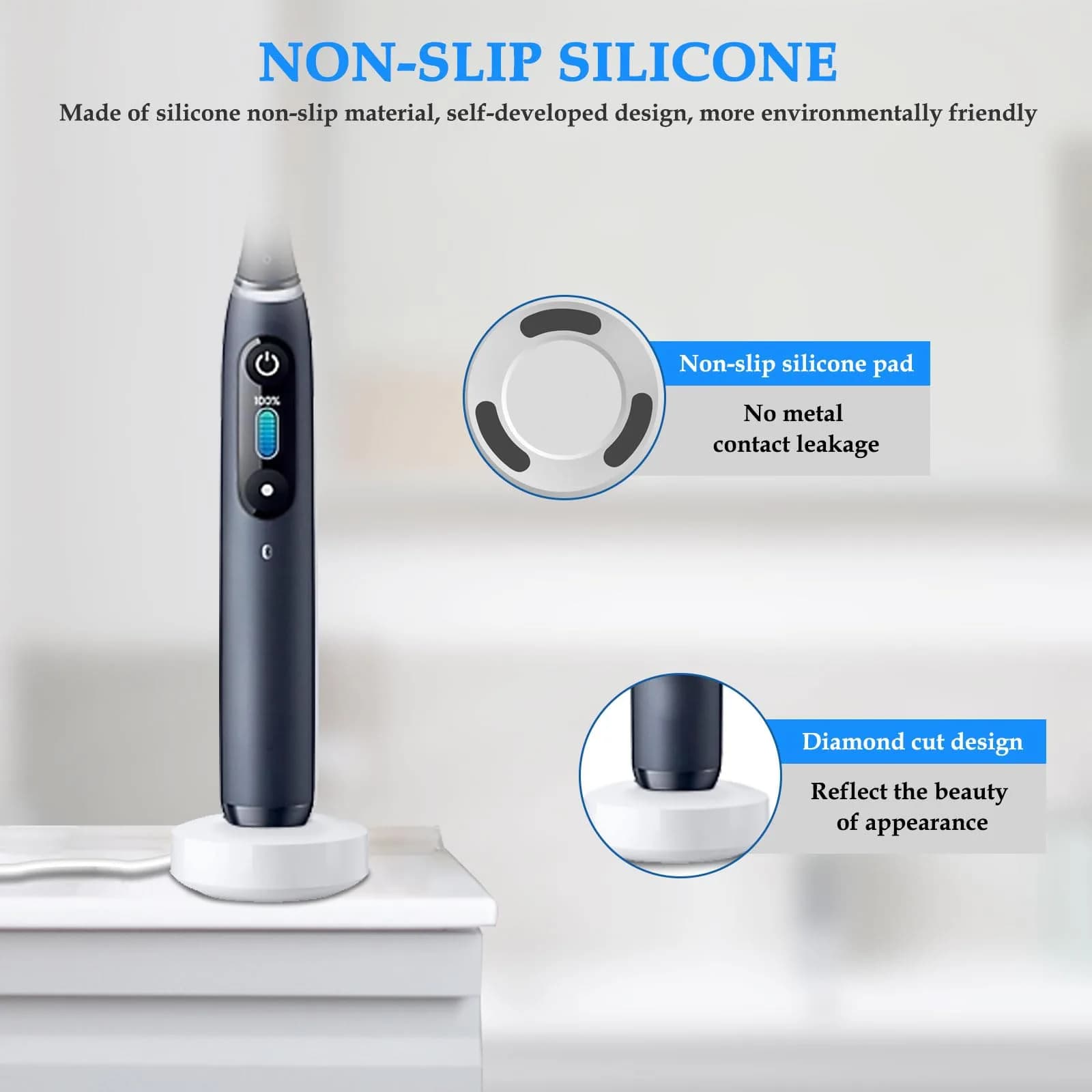 MULTIM Magnetic Charging Base for Oral-B iO Series 7 8 9 Electric Toothbrush, 2.5W | IPX7 Waterproof - view 5