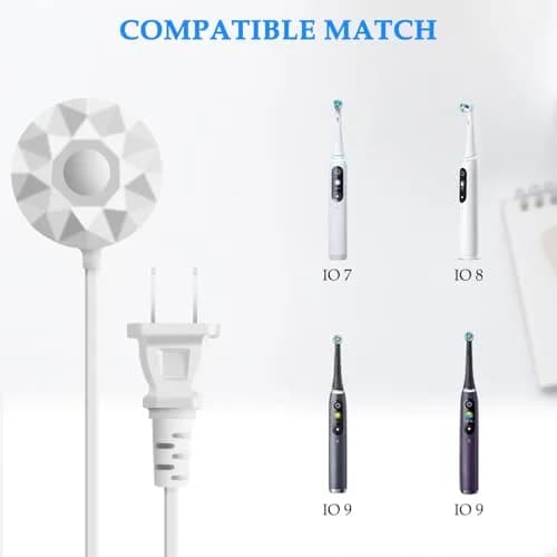MULTIM Magnetic Charging Base for Oral-B iO Series 7 8 9 Electric Toothbrush, 2.5W | IPX7 Waterproof thumbnail 2