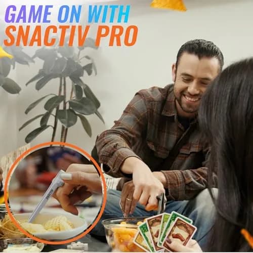 SNACTIV PRO Finger Chopsticks for Gamers - White, 10 inches (25.4 cm) | Mess-Free Snacking Solution for Gaming thumbnail 7