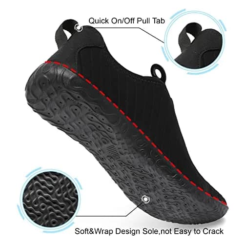 Spesoul Water Shoes Breathable Quick Dry Barefoot Aqua Socks for Pool & Beach 8-9 Women/6.5-7 Men | Outdoor Water Sports thumbnail 3