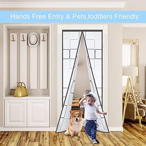 Alyseldy Magnetic Insulated Door Curtain 80.7" x 35.4" | Energy Saving & Easy Install for Doors up to 34" x 80" thumbnail 7