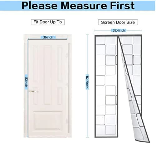 Alyseldy Magnetic Thermal Door Curtain 36" x 82" | Energy Saving Insulation for AC Rooms thumbnail 6