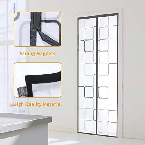 Alyseldy Magnetic Thermal Door Curtain 36" x 82" | Energy Saving Insulation for AC Rooms thumbnail 7