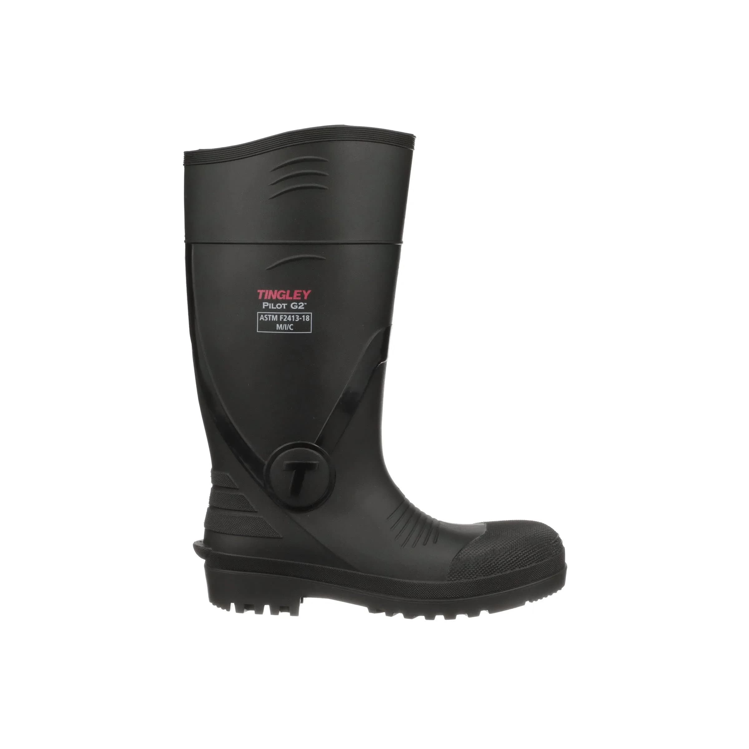 TINGLEY Pilot G2 General Purpose PVC Knee Boots with Composite Safety Toe, Size 11 (US) | Waterproof Work & Utility Footwear - view 2