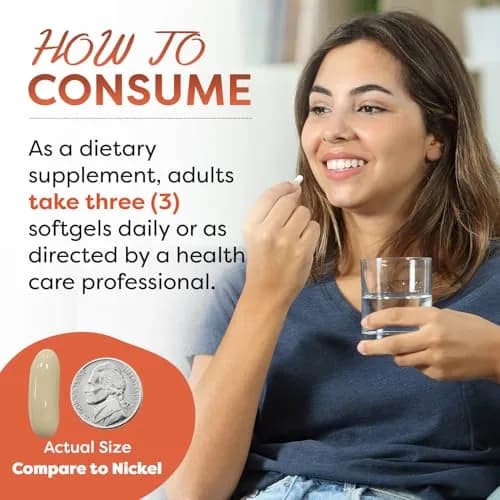 Best Naturals Extra Virgin Coconut Oil 1000 mg Softgel 180 Count | 3 Pack, Non-GMO, Gluten-Free, Made in USA thumbnail 3