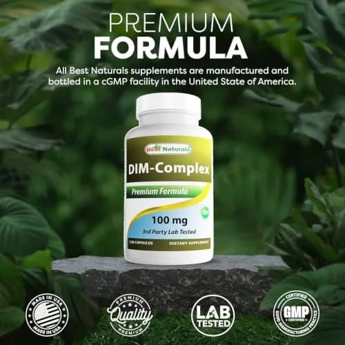 Best Naturals DIM Complex 100 mg 120 Capsules | Supports Hormonal Balance & Detox in India thumbnail 5