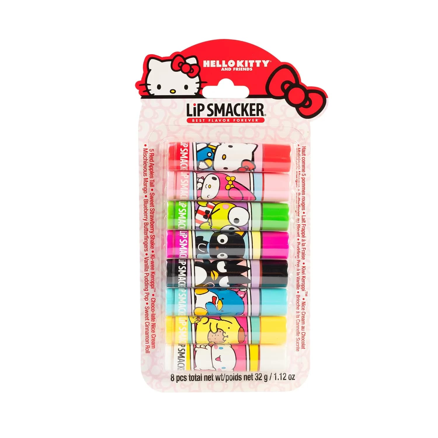Lip Smacker Hello Kitty and Friends 8 Count Flavored Lip Balm Party Pack - main product image