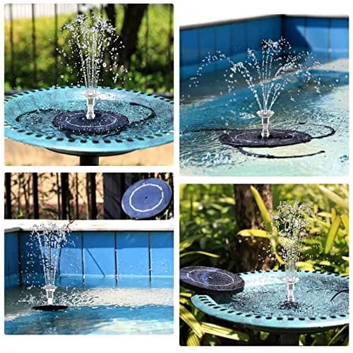 AISITIN 3.5W Solar Fountain Pump with 9.8ft Cord & 8 Nozzles | Attracts Birds, DIY Water Features thumbnail 9