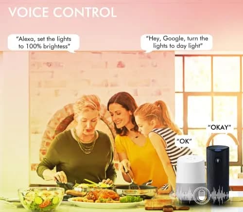 CLOUDY BAY 8 inch Smart WiFi LED Recessed Lights 4 Pack | Color Changing, Alexa & Google Compatible, Wet Location thumbnail 4