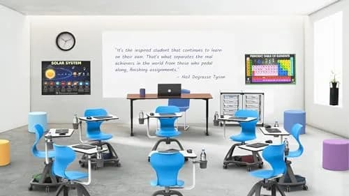 Luxor Student-MTACHR All-in-One Student Desk and Chair | Space-Saving, Durable, Ergonomic Classroom Furniture thumbnail 2