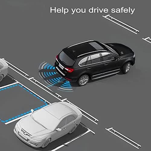 Elsnu Car Reverse Radar System with 4 Parking Sensors | LCD Voice Warning 12V thumbnail 3