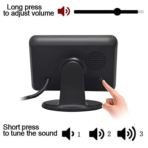 Elsnu Car Reverse Radar System with 4 Sensors | Beep Voice Warning LCD Monitor thumbnail 4