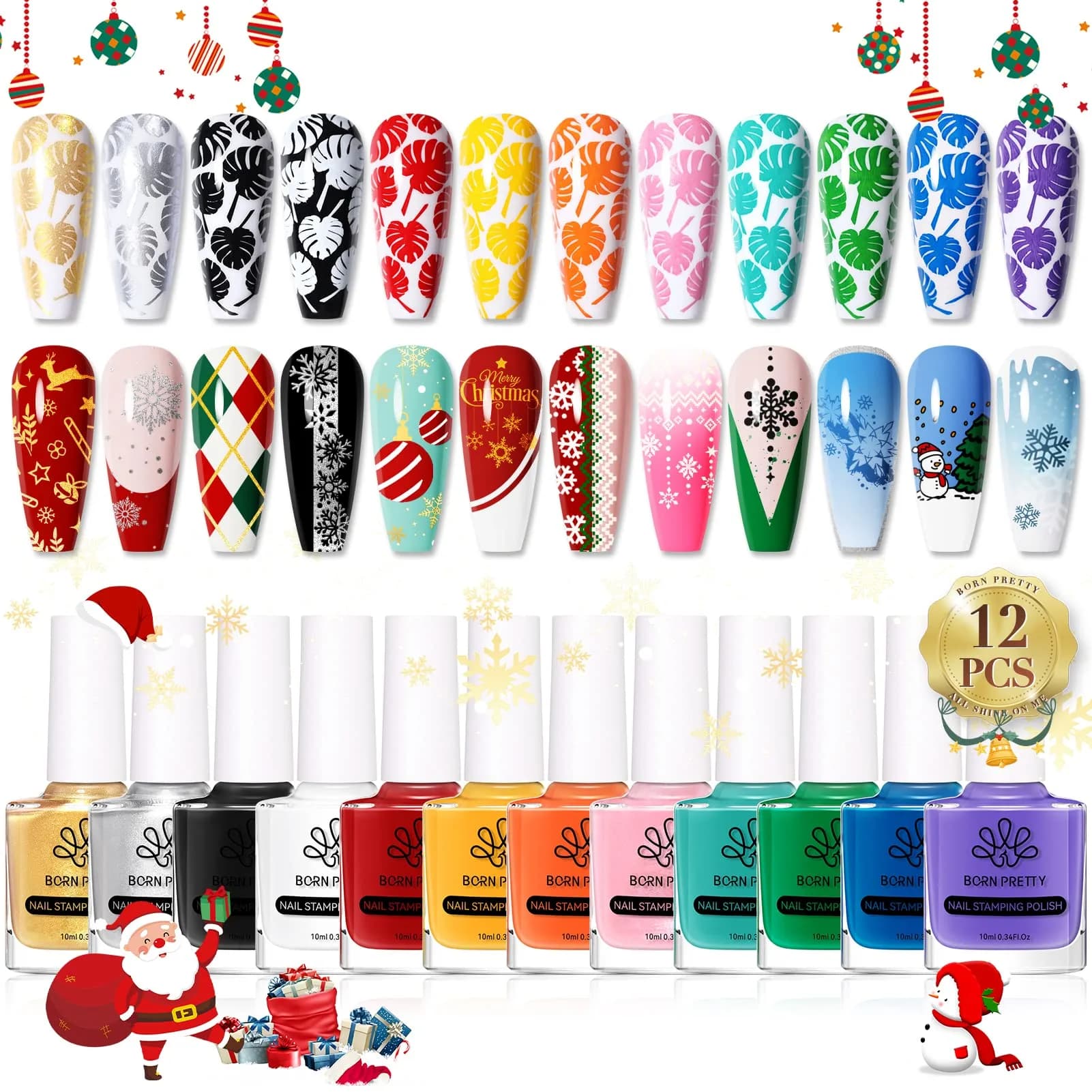Born Pretty 12 Colors Gel Nail Polish Set | Perfect Transfer & Long-Lasting Manicure - main product image