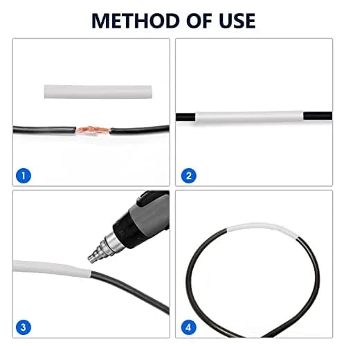 ASHINER 580PCS White Heat Shrink Tubing Kit | Durable Electrical Insulation & Repairs thumbnail 4