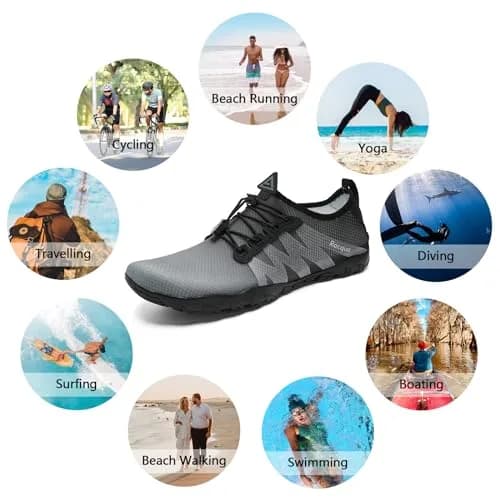 Racqua Water Shoes for Men Quick Dry Breathable Mesh Summer Athletic Footwear thumbnail 3