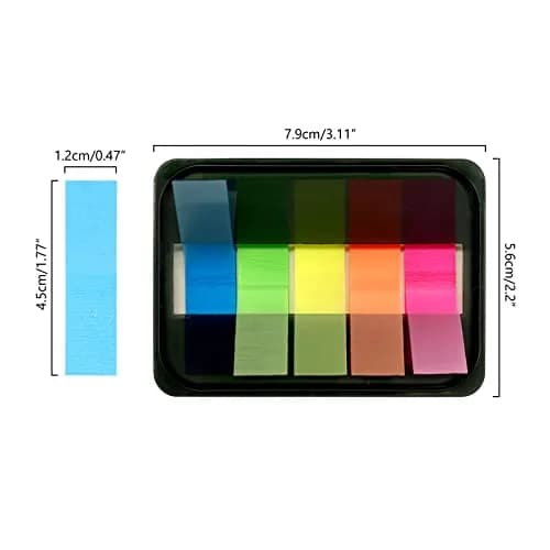 XLSFPY Transparent Sticky Index Tabs 300PCS (3 Packs) | Waterproof & Repositionable Page Markers for Books & Files thumbnail 3