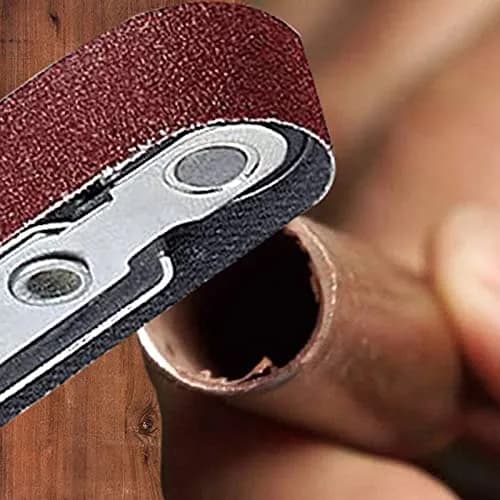 POTUINOM 50 Pack 1/2X18 Inch Sanding Belts 40 Grit | Aluminum Oxide for Fast Wood & Metal Sanding thumbnail 5