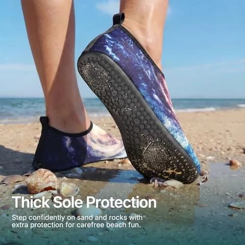 ATHMILE Water Shoes for Women & Men - Quick Dry Aqua Socks with Non-Slip Sole (US Women 11.5-12.5/Men 10.5-11.5) thumbnail 2