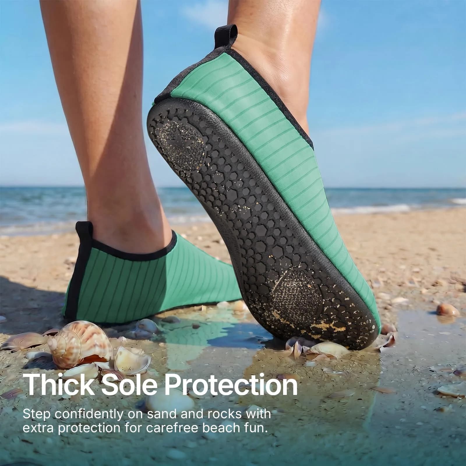 ATHMILE Quick-Dry Water Shoes for Women & Men | 22.3cm (8.78in) Width - view 2